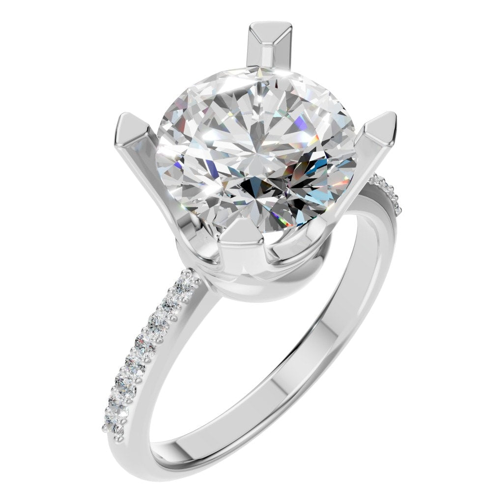 RI-9962 White Gold Ring SET - Main View