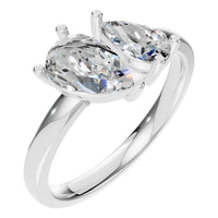 RI-9974 White Gold Ring SET - Main View