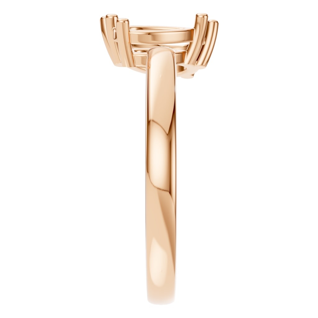 RI-9974 Rose Gold Ring UNSET - Side View