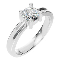RI-9975 White Gold Ring SET - Main View