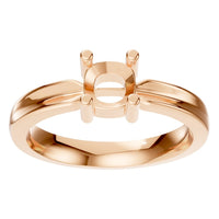 RI-9975 Rose Gold Ring UNSET - Front View