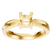 RI-9975 Yellow Gold Ring UNSET - Front View