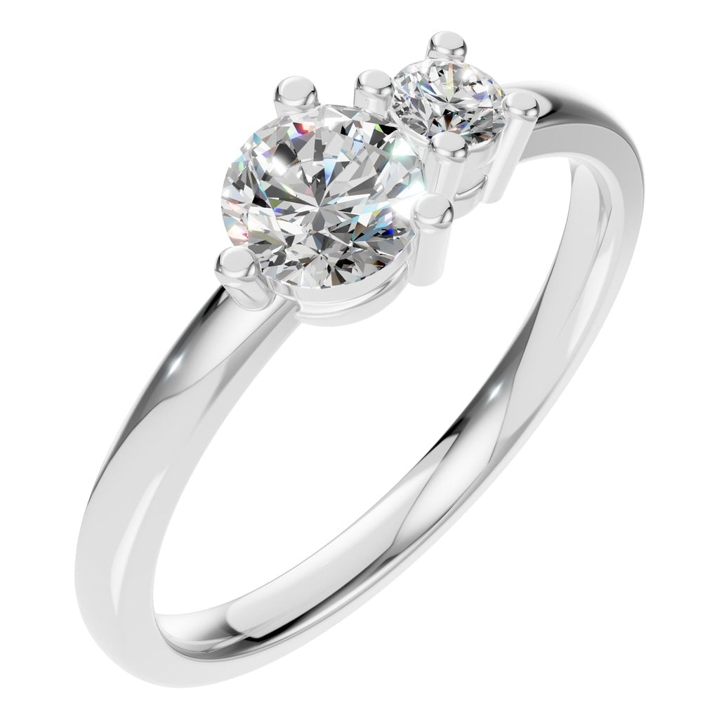 RI-9981 White Gold Ring SET - Main View