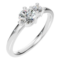 RI-9981 White Gold Ring SET - Main View