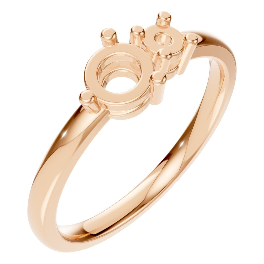 RI-9981 Rose Gold Ring UNSET - Main View