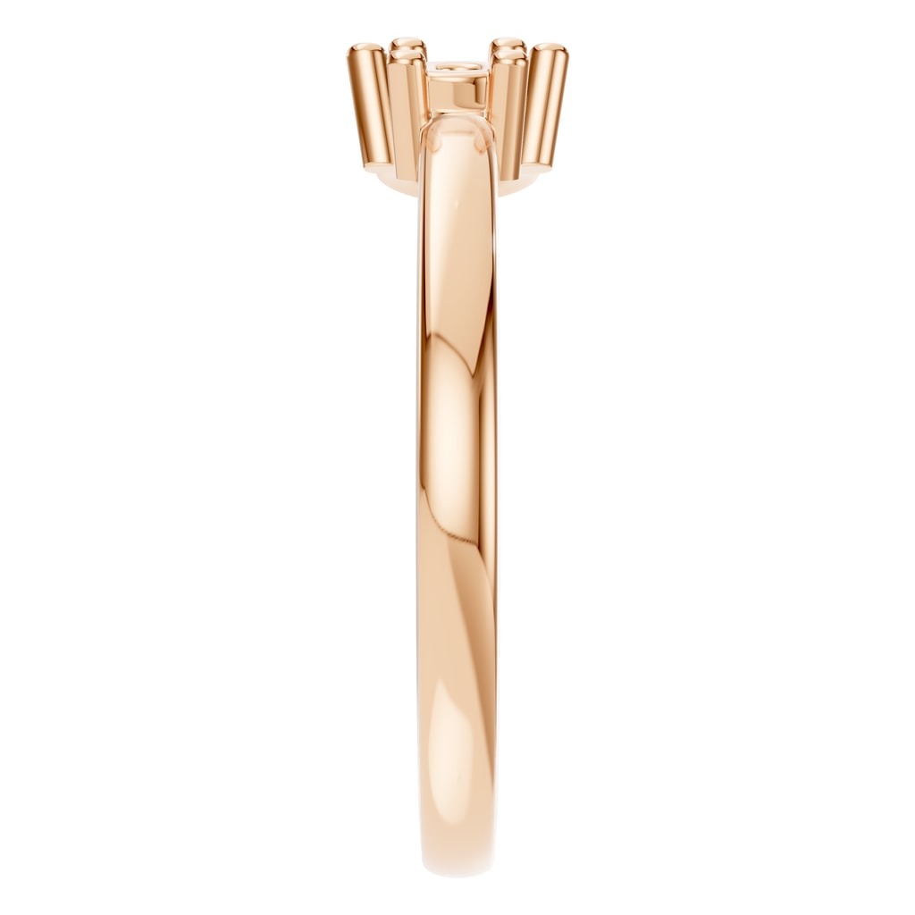 RI-9981 Rose Gold Ring UNSET - Side View