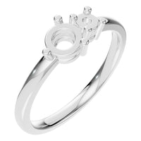 RI-9981 White Gold Ring UNSET - Main View