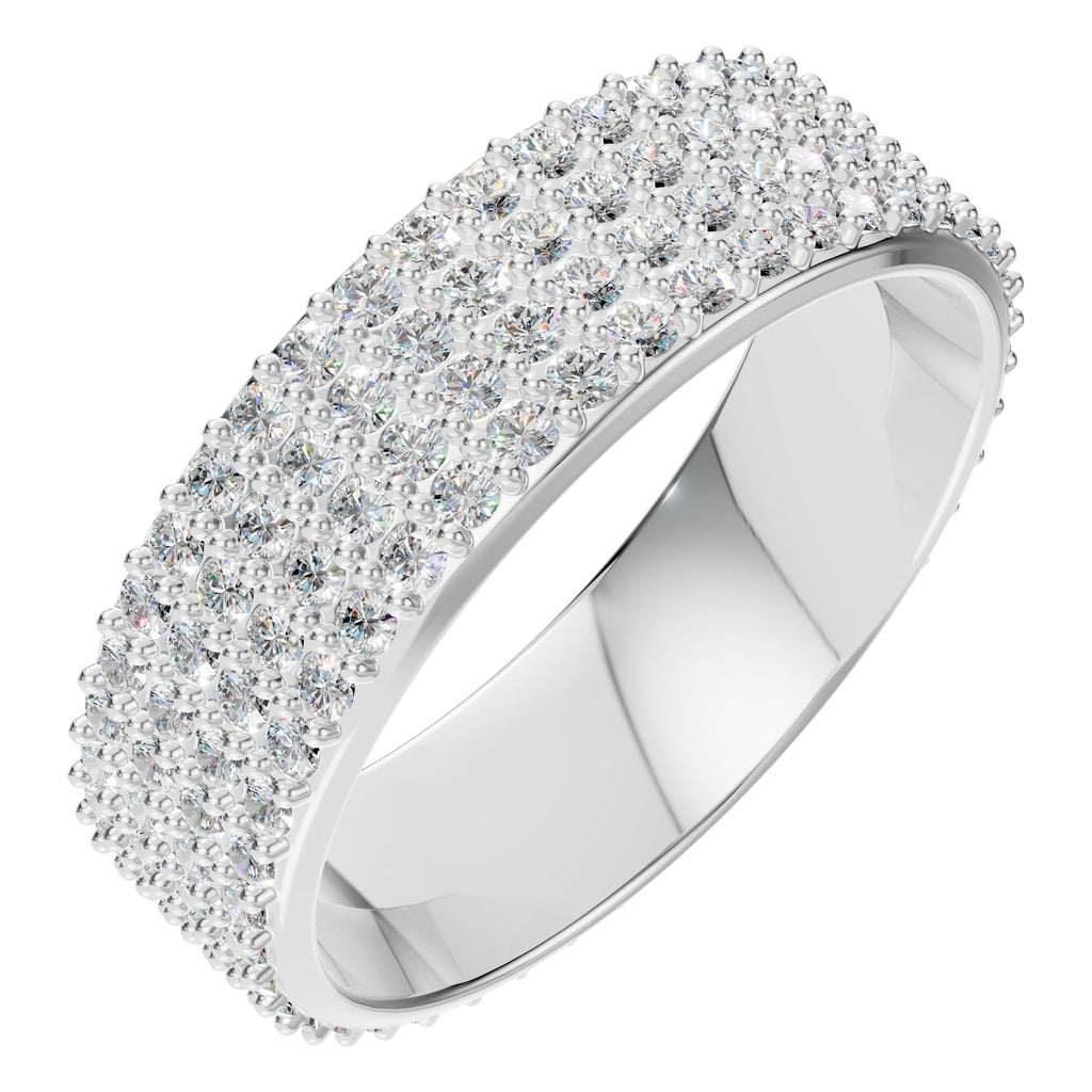 RI-9982 White Gold Ring SET - Main View