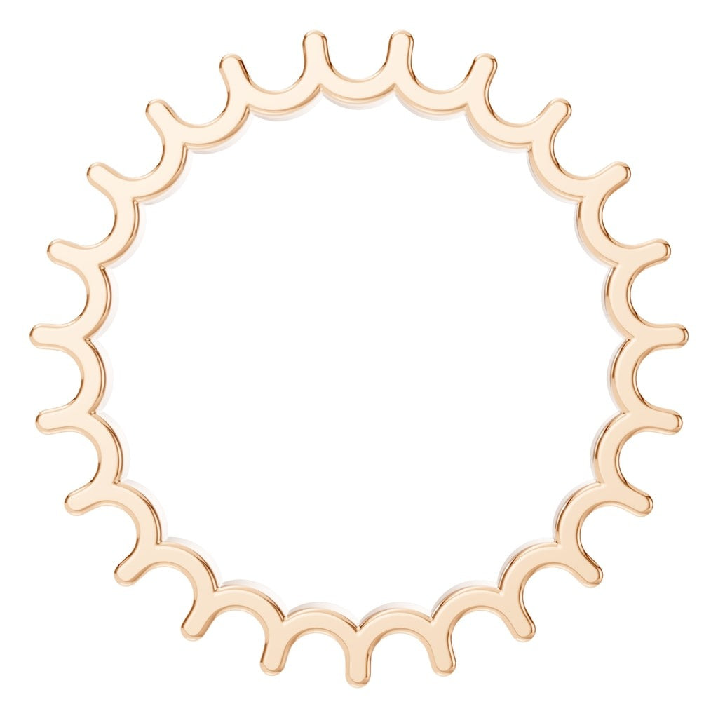 RI-9983 Rose Gold Ring UNSET - Top View