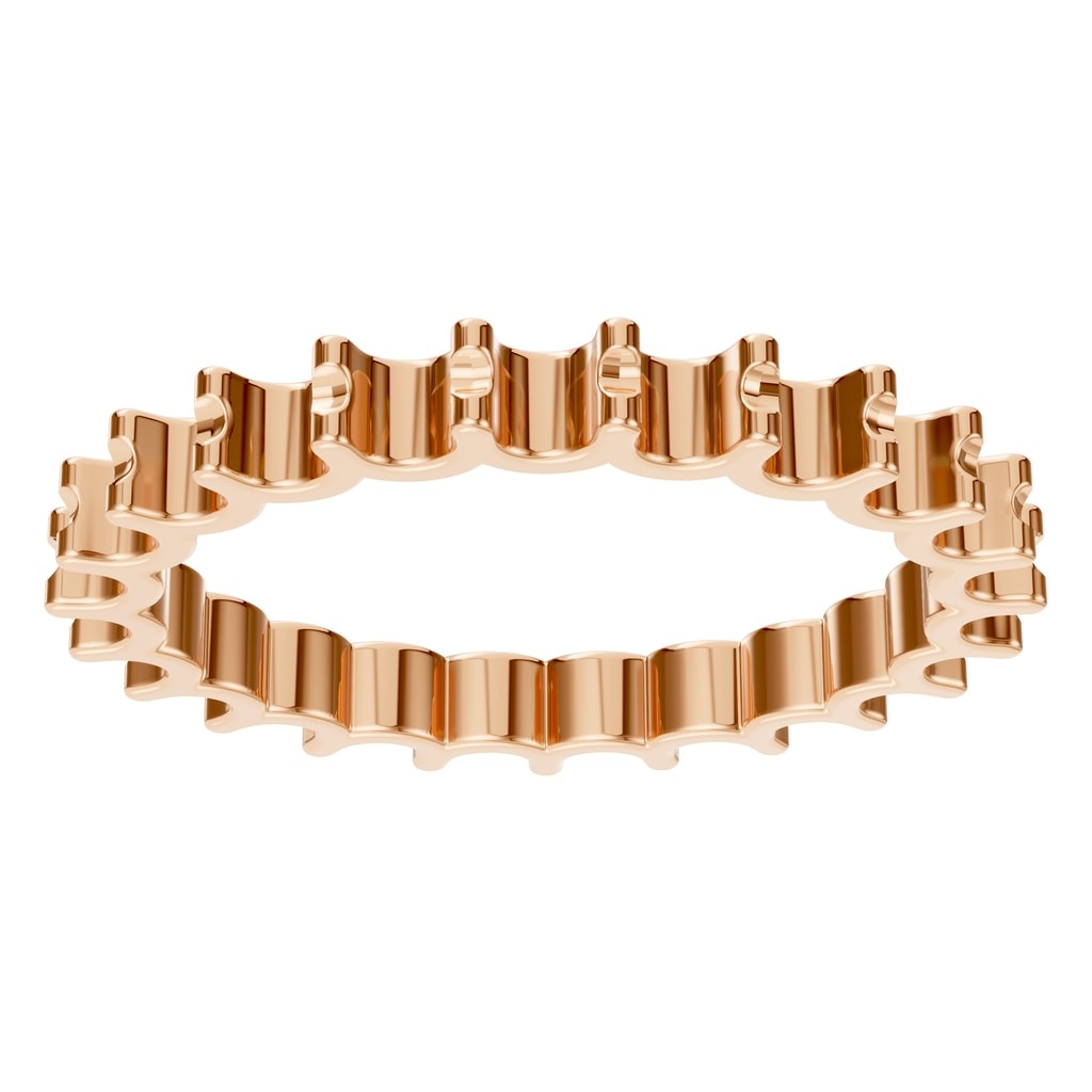 RI-9983 Rose Gold Ring UNSET - Front View