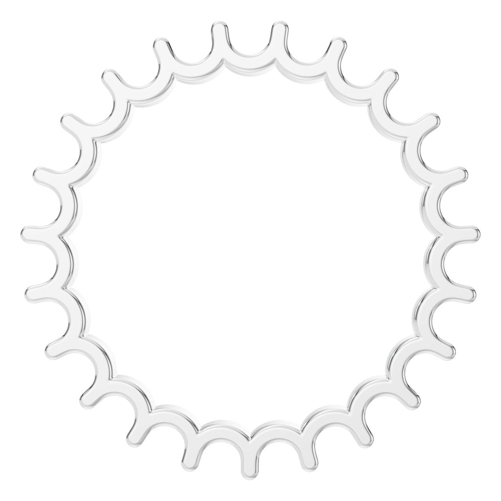 RI-9983 White Gold Ring UNSET - Top View