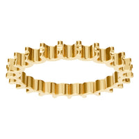 RI-9983 Yellow Gold Ring UNSET - Front View