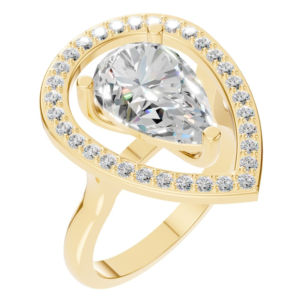 RI-9984 Yellow Gold Ring SET - Main View