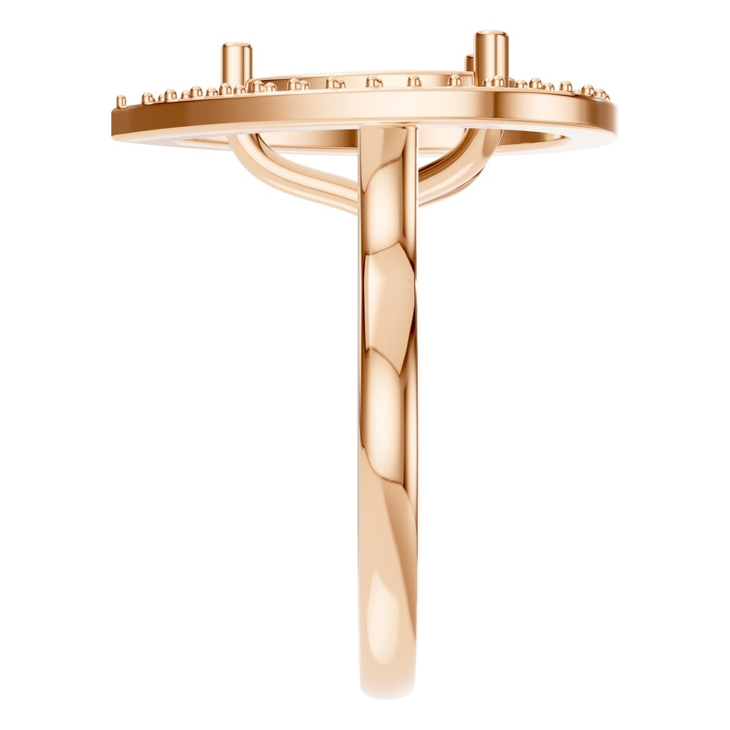 RI-9984 Rose Gold Ring UNSET - Side View