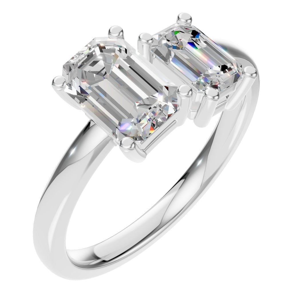 RI-9985 White Gold Ring SET - Main View