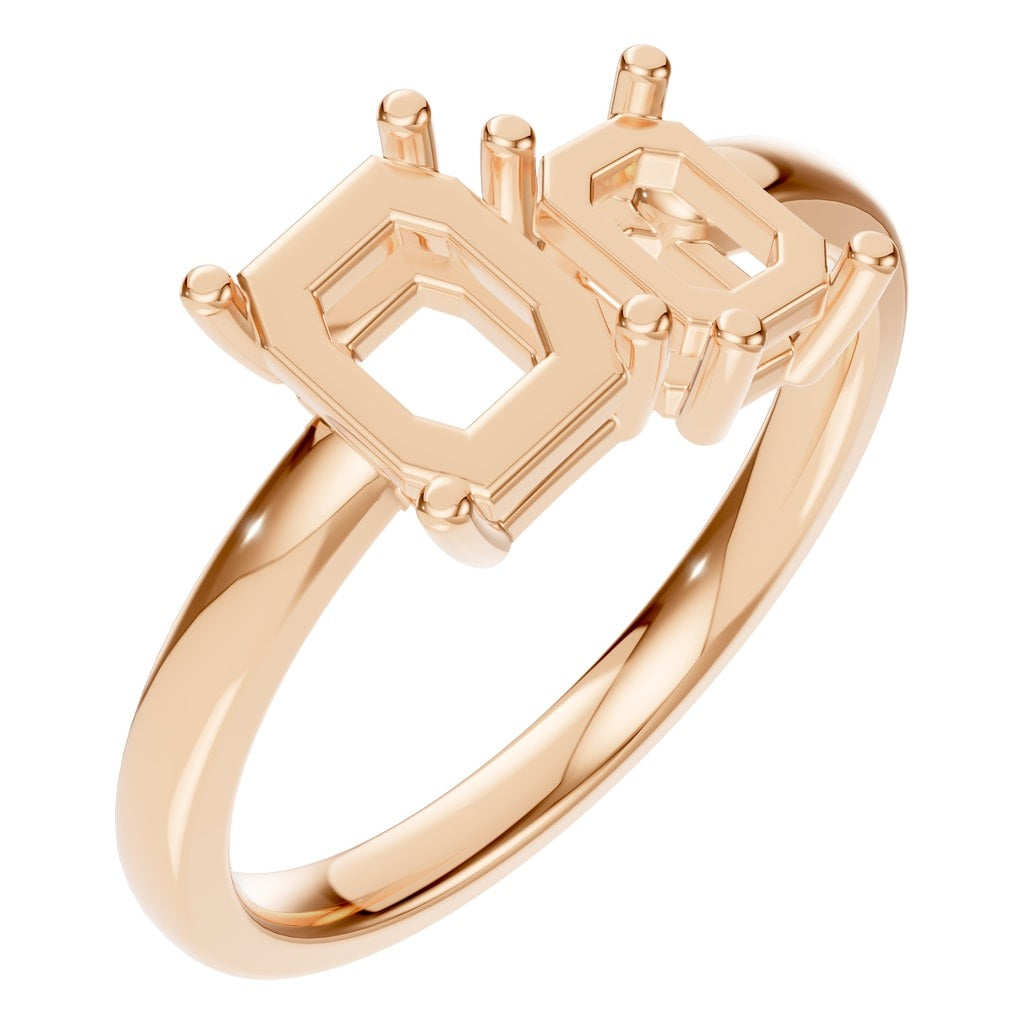 RI-9985 Rose Gold Ring UNSET - Main View