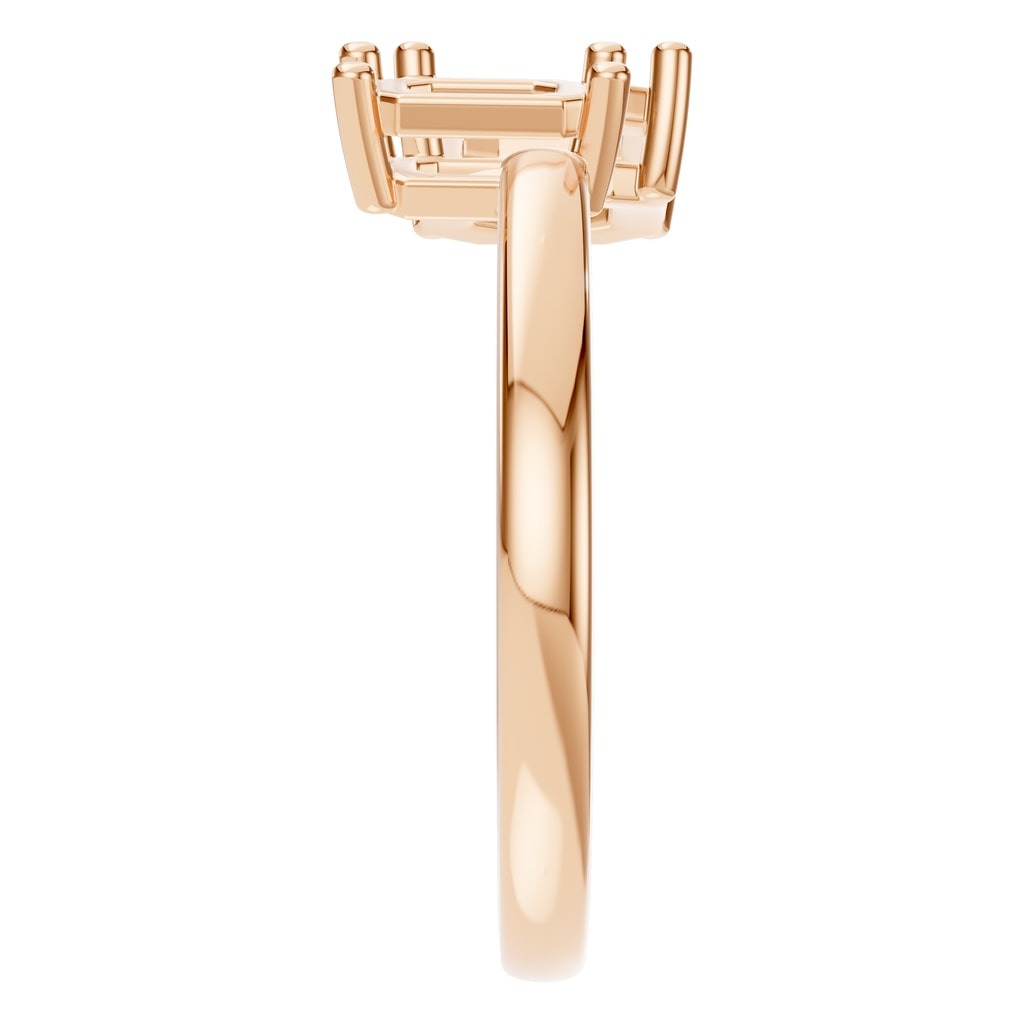 RI-9985 Rose Gold Ring UNSET - Side View