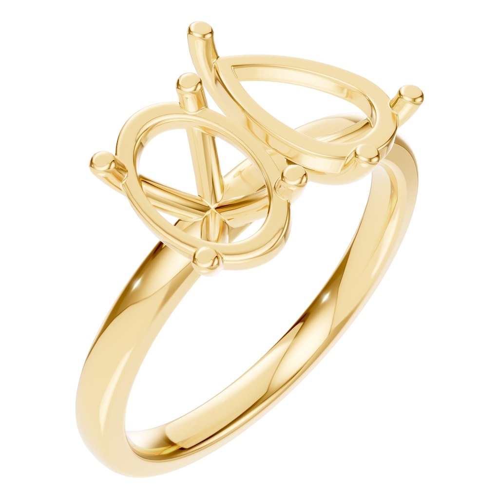 RI-9986 Yellow Gold Ring UNSET - Main View