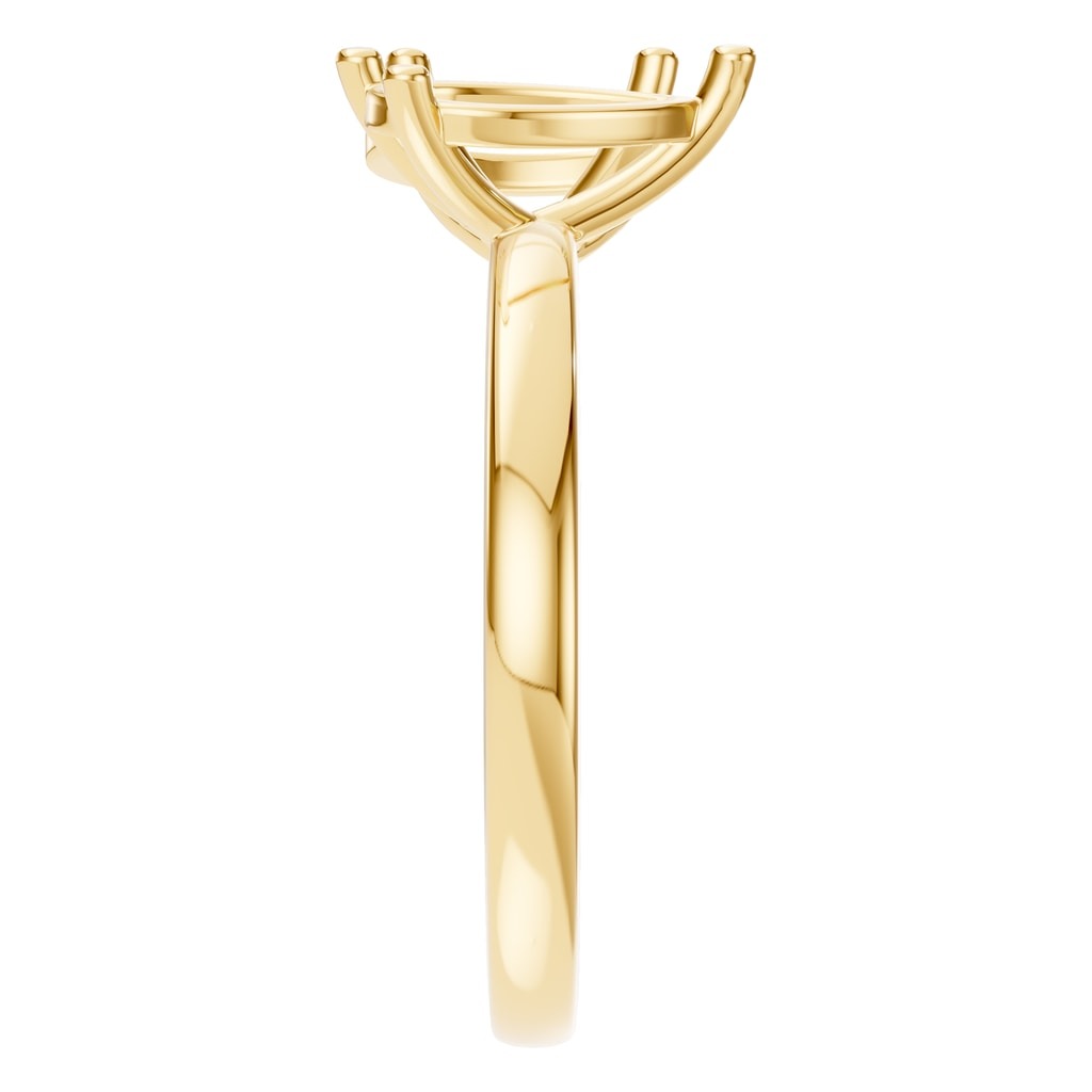 RI-9986 Yellow Gold Ring UNSET - Side View