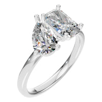 RI-9987 White Gold Ring SET - Main View