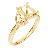 RI-9987 Yellow Gold Ring UNSET - Main View