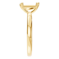 RI-9987 Yellow Gold Ring UNSET - Side View