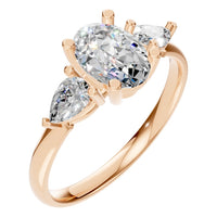 RI-9989 Rose Gold Ring SET - Main View