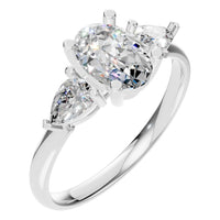 RI-9989 White Gold Ring SET - Main View