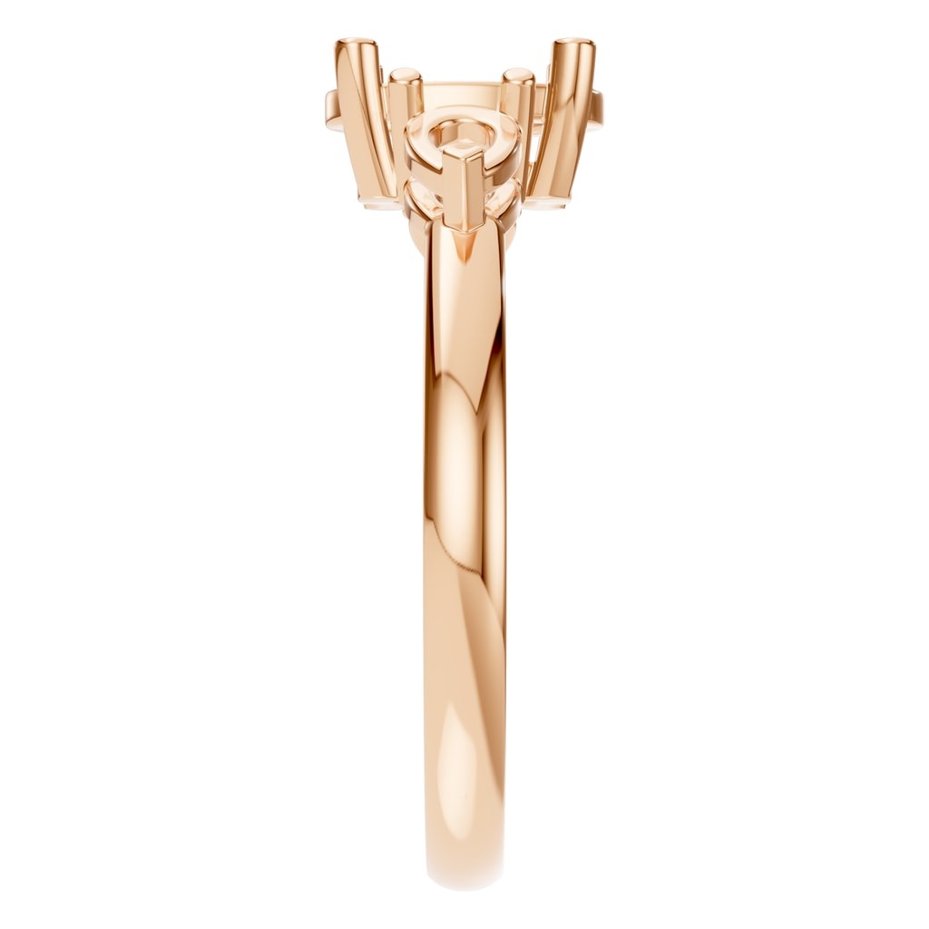 RI-9989 Rose Gold Ring UNSET - Side View
