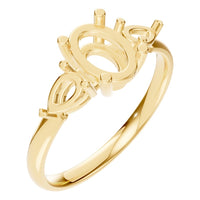 RI-9989 Yellow Gold Ring UNSET - Main View