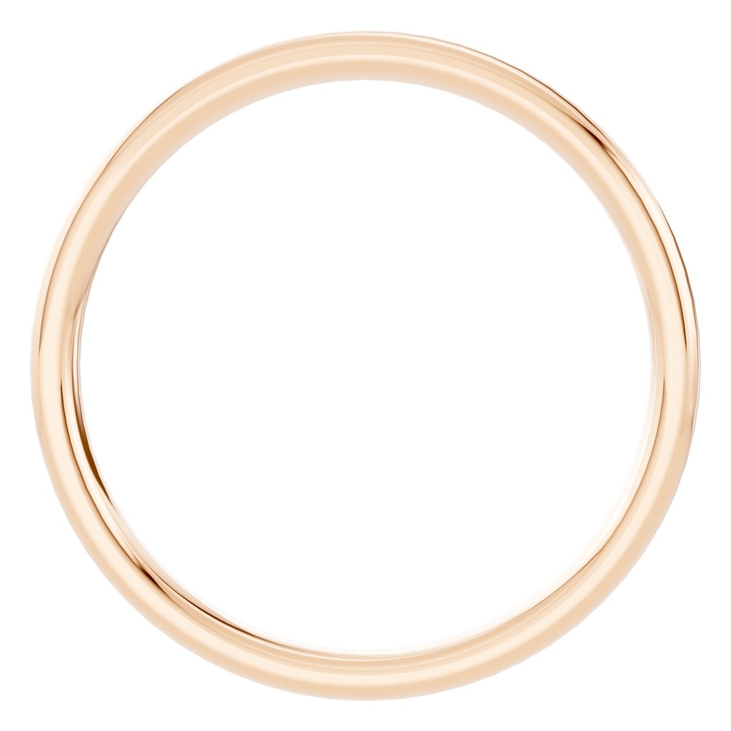 RI-9990 Rose Gold Ring UNSET - Top View