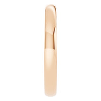 RI-9990 Rose Gold Ring UNSET - Side View