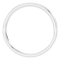 RI-9990 White Gold Ring UNSET - Top View