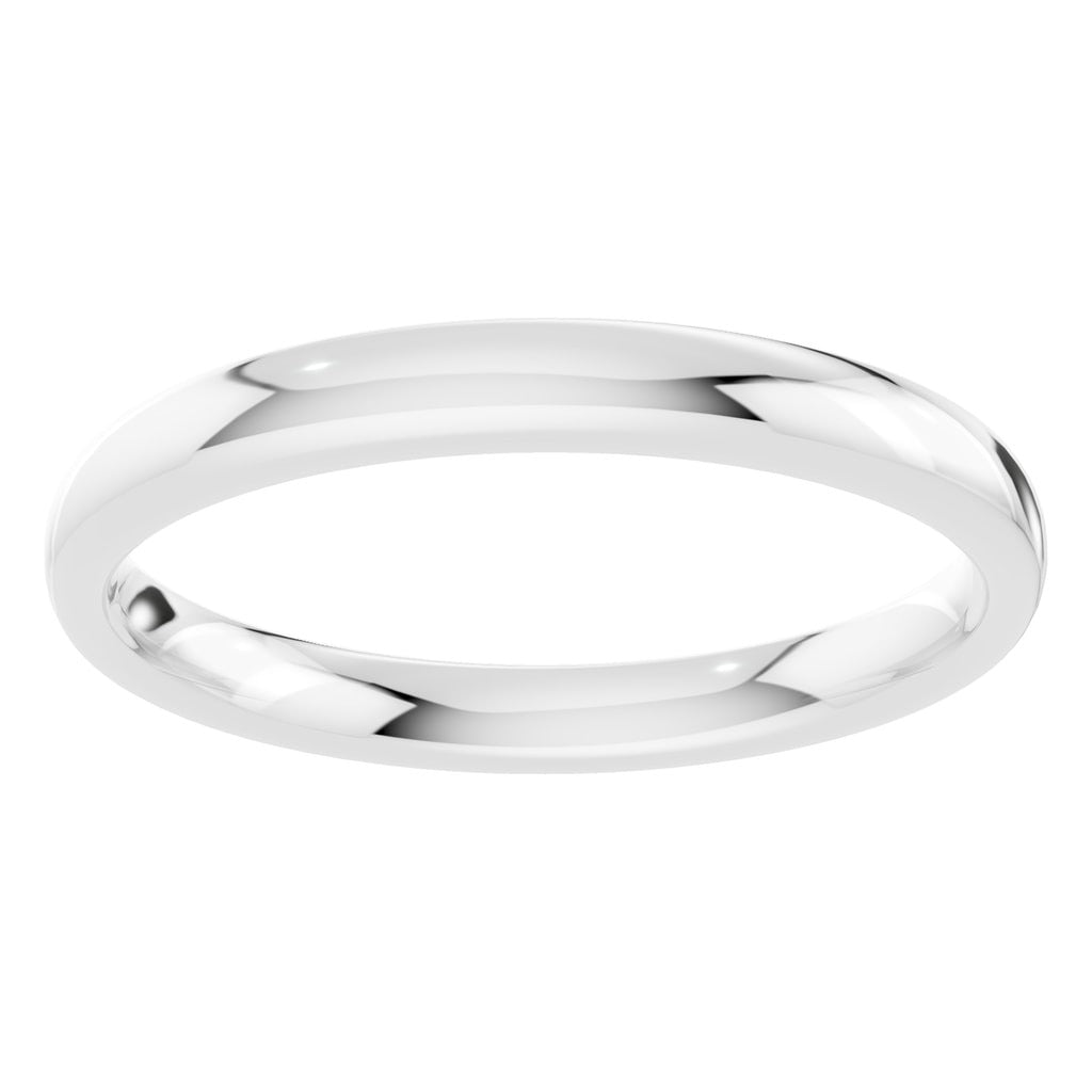 RI-9990 White Gold Ring UNSET - Front View