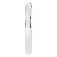 RI-9990 White Gold Ring UNSET - Side View