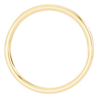 RI-9990 Yellow Gold Ring UNSET - Top View