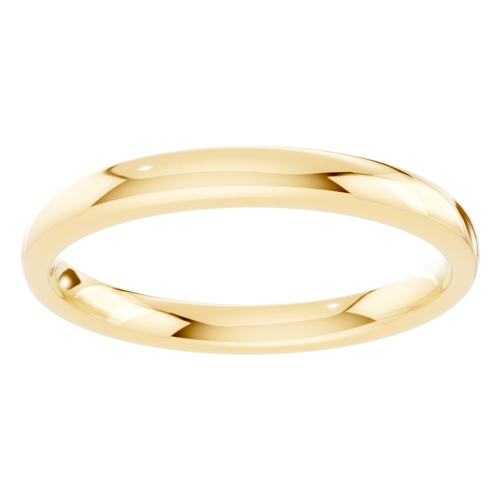 RI-9990 Yellow Gold Ring UNSET - Front View