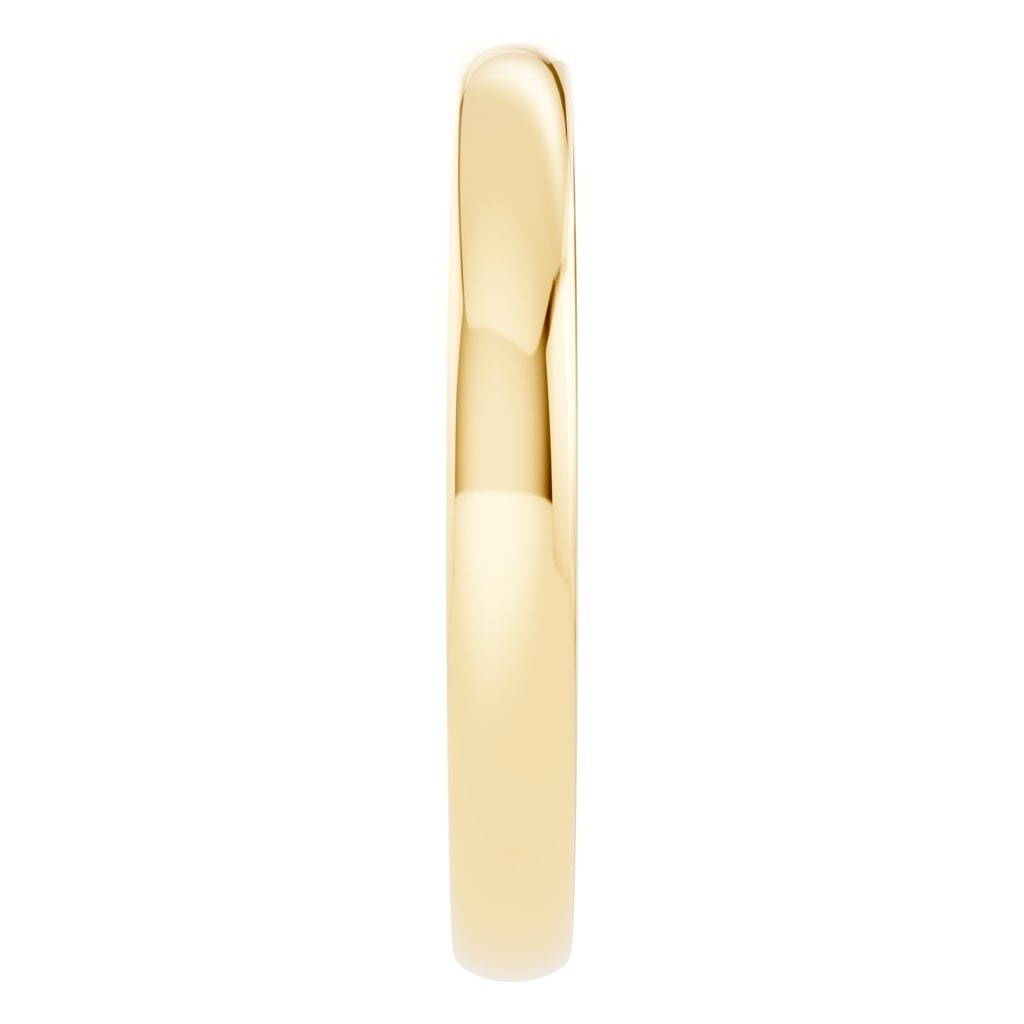 RI-9990 Yellow Gold Ring UNSET - Side View