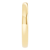 RI-9990 Yellow Gold Ring UNSET - Side View
