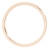 RI-9991 Rose Gold Ring UNSET - Top View