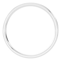 RI-9991 White Gold Ring UNSET - Top View