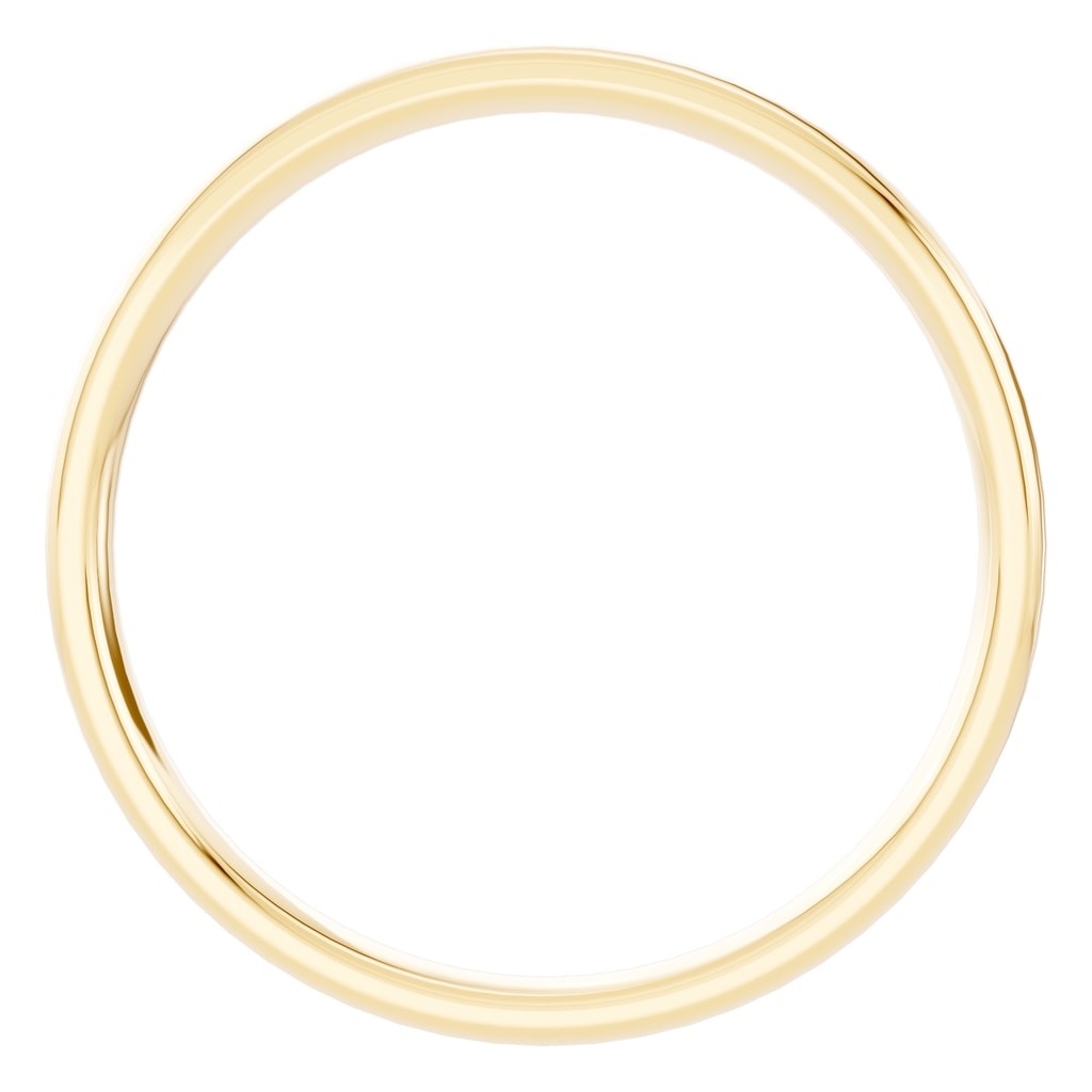 RI-9991 Yellow Gold Ring UNSET - Top View