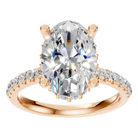RI-9992 Rose Gold Ring SET - Front View