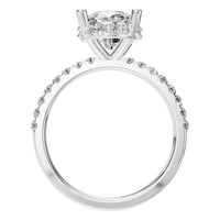 RI-9992 White Gold Ring SET - Top View