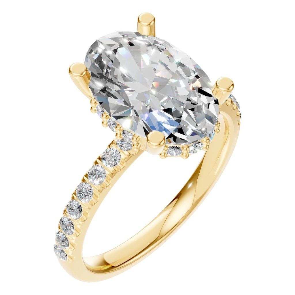 RI-9992 Yellow Gold Ring SET - Main View