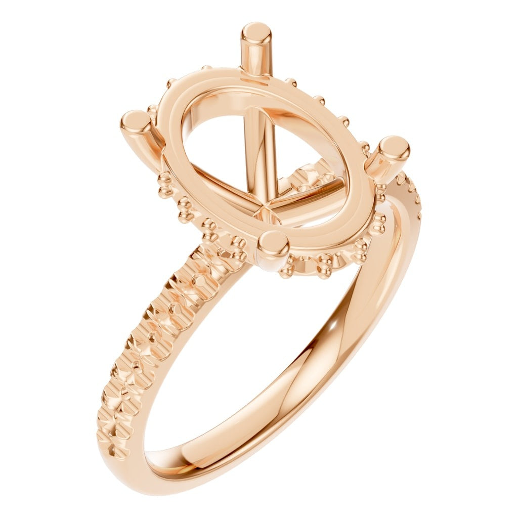 RI-9992 Rose Gold Ring UNSET - Main View