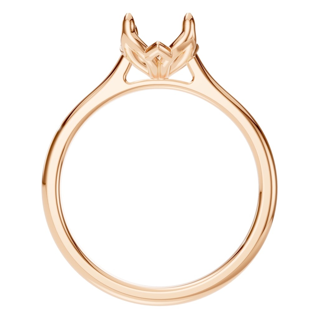 RI-9995 Rose Gold Ring UNSET - Top View