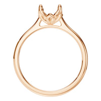 RI-9995 Rose Gold Ring UNSET - Top View