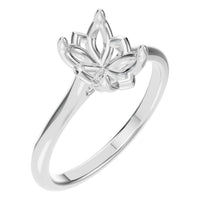RI-9995 White Gold Ring UNSET - Main View