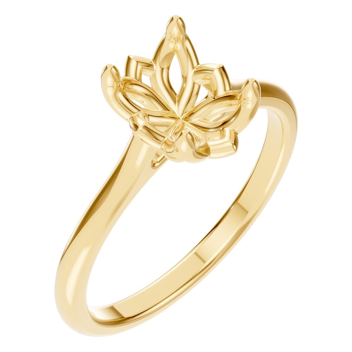 Solitaire Ring Mounting - Oval 9x6mm